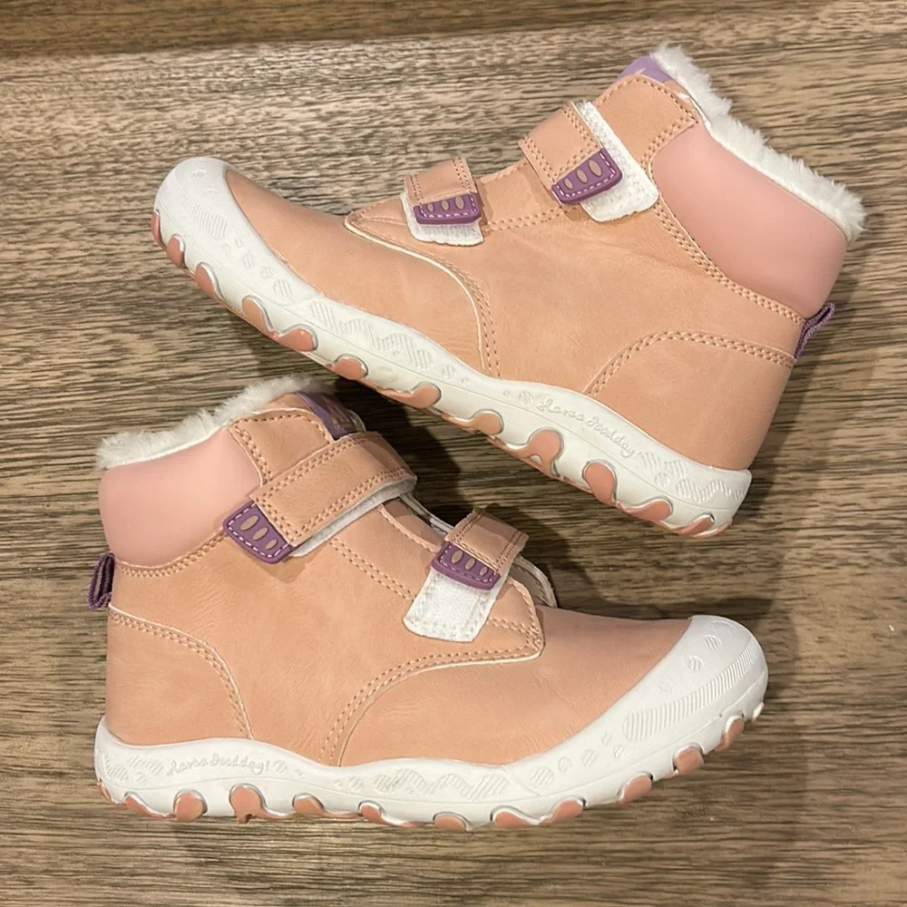 Mishansha Kids Boots in Pink And Purple, With Fur!